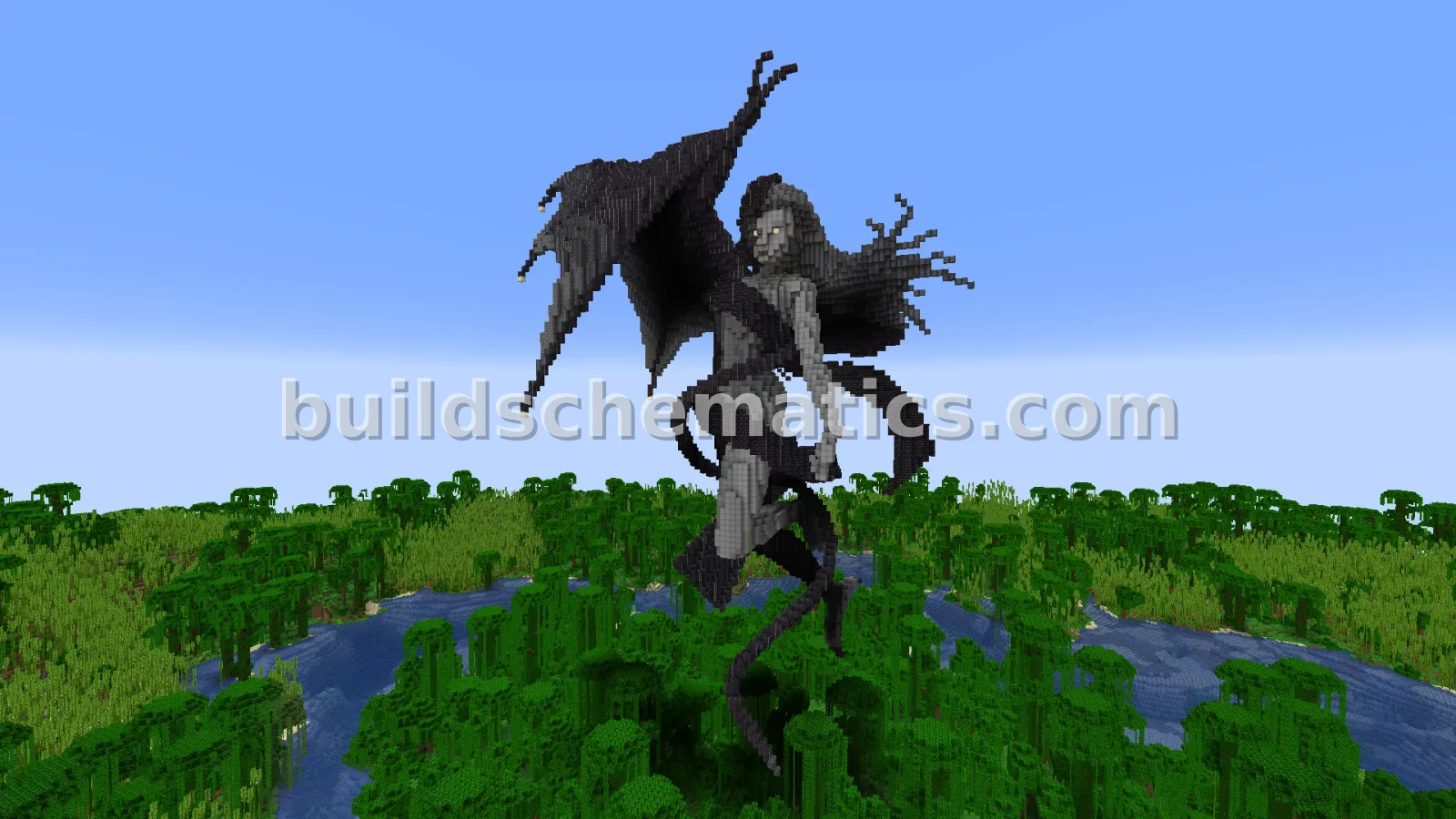 Vouivre SMT Statue - Large Minecraft Sculpture — view 4