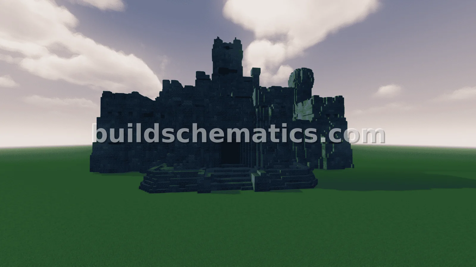 Deepslate Castle Exterior Facade