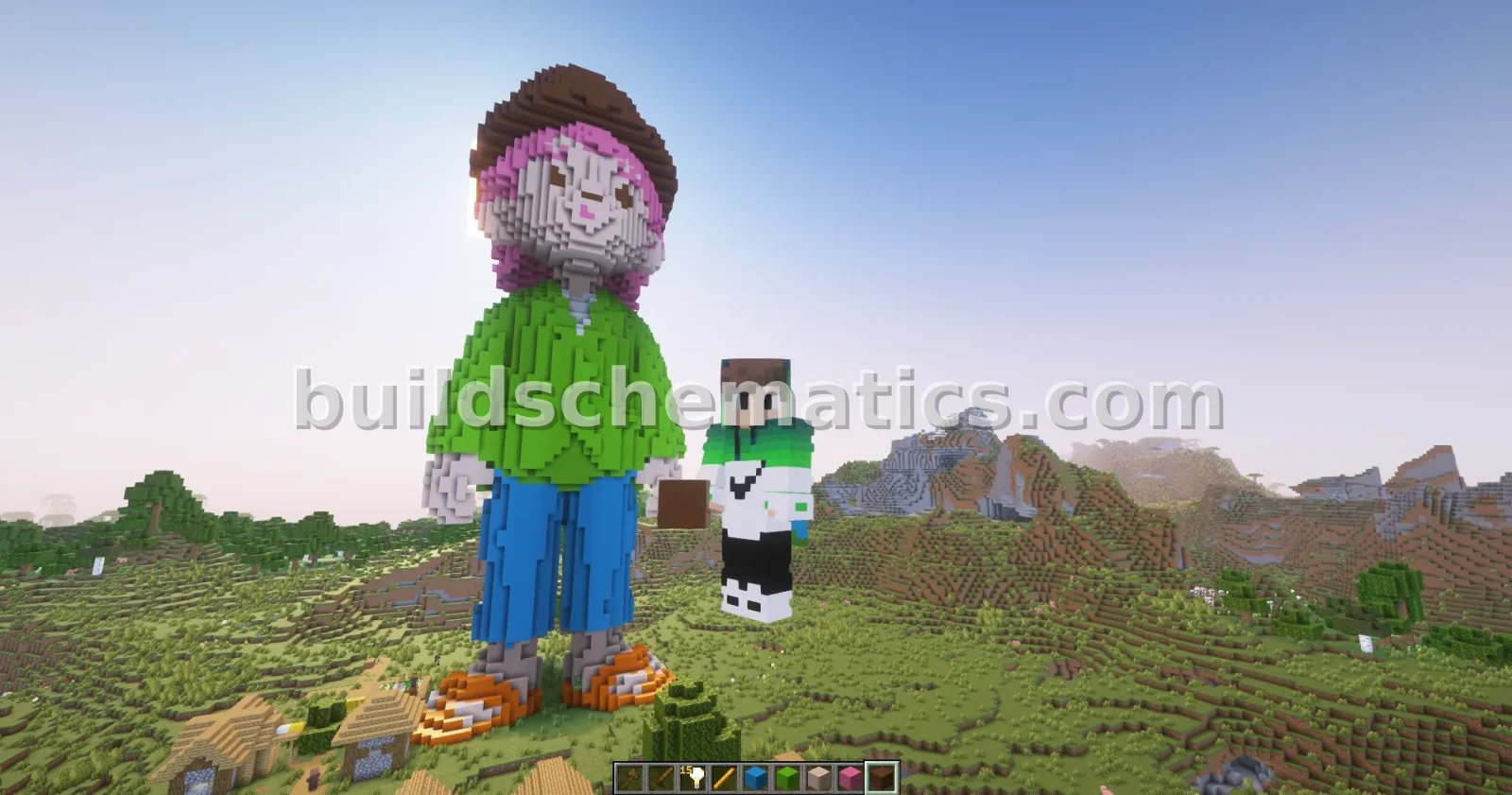 Minecraft Boy Hat Statue Decoration — view 4