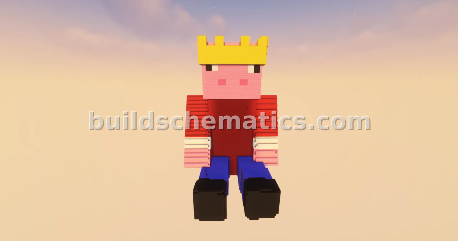 Youtuber Statue 3D Minecraft — view 4