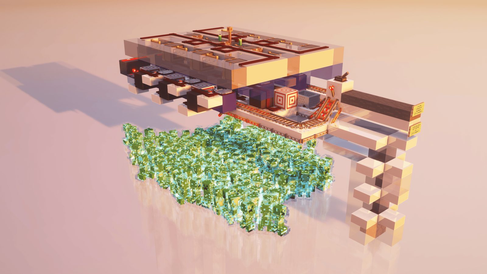Automated Charged Creeper Farm