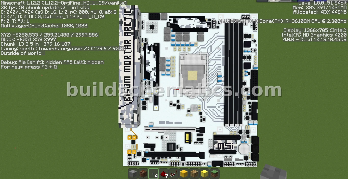 MSI Mortar Arctic Motherboard Pixel Art — view 2