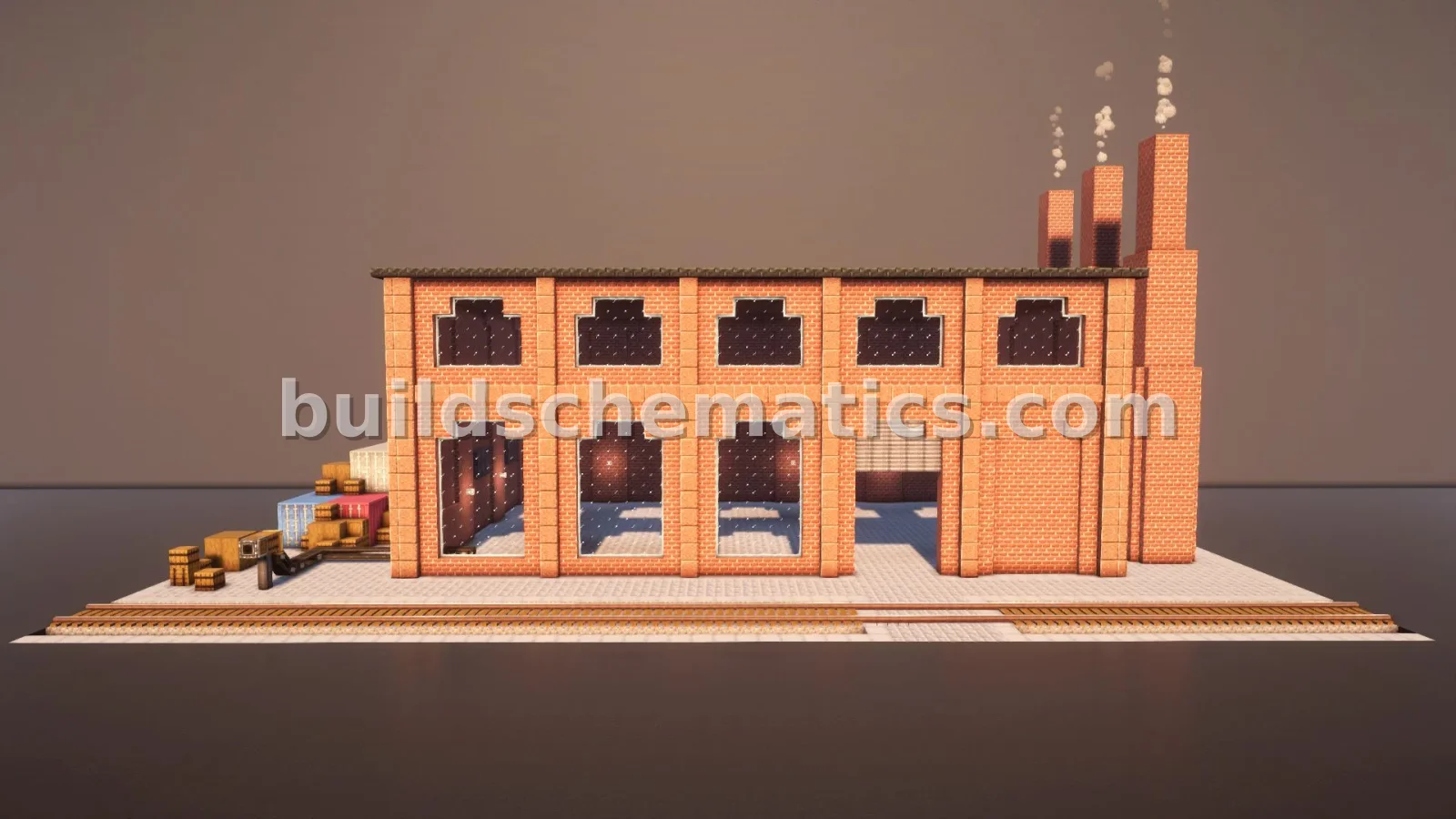 Red Brick Industrial Factory Building