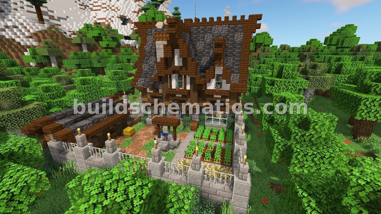 Medieval Survival Farmstead with Furnished Cottage