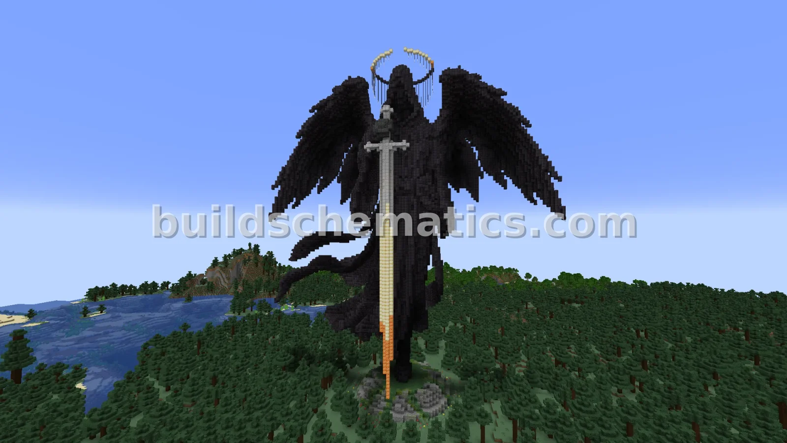 Dark Silence Angel Statue