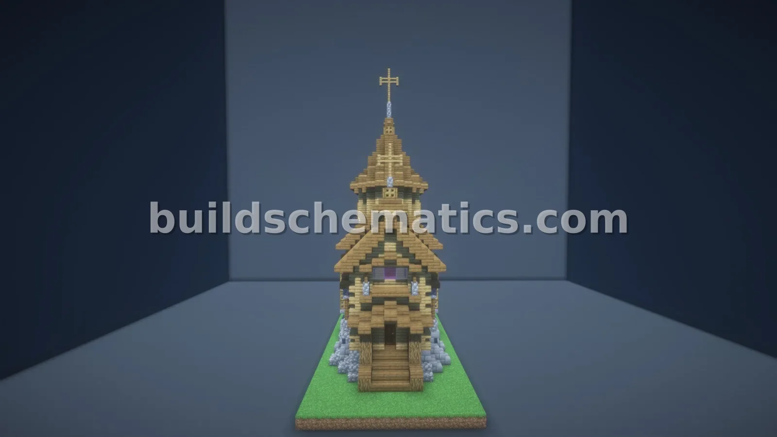 Medieval Wooden Church Schematic — view 2