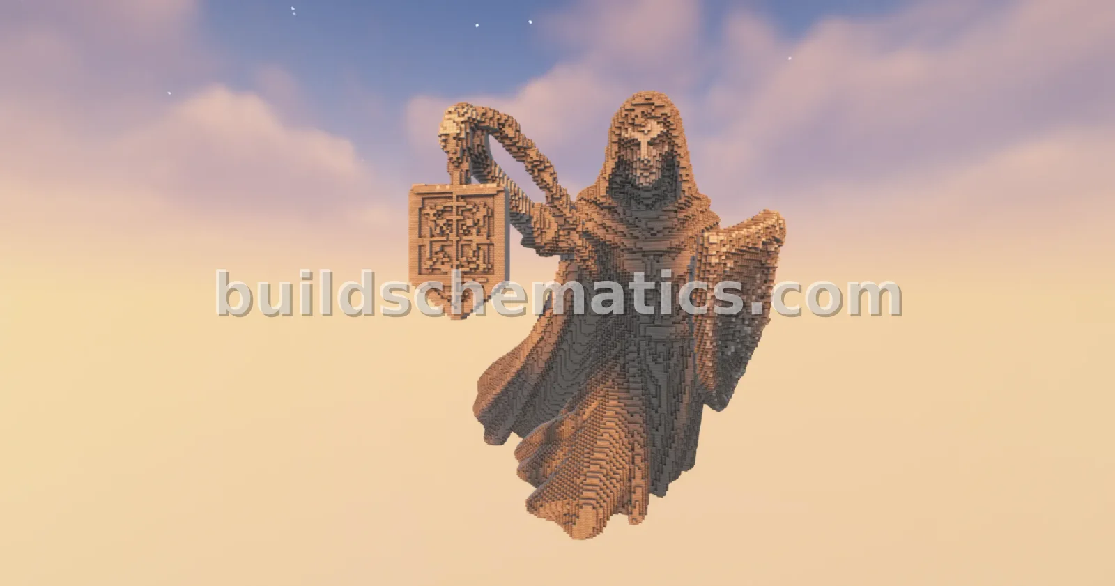Gothic Statue Minecraft Build — view 2