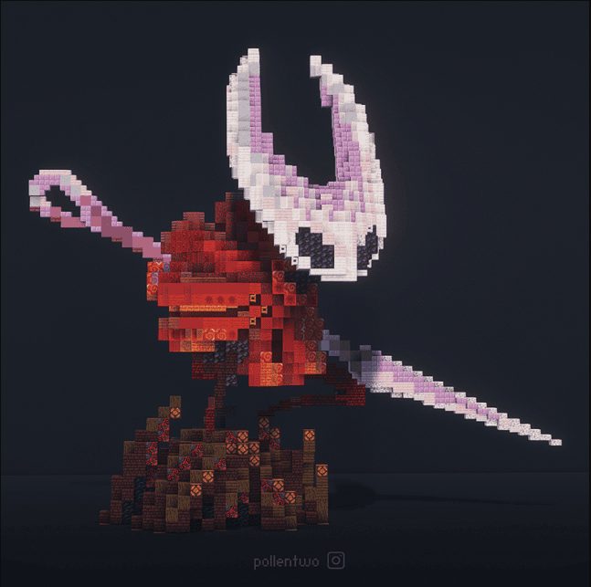 Hornet Hollow Knight Minecraft Statue Build