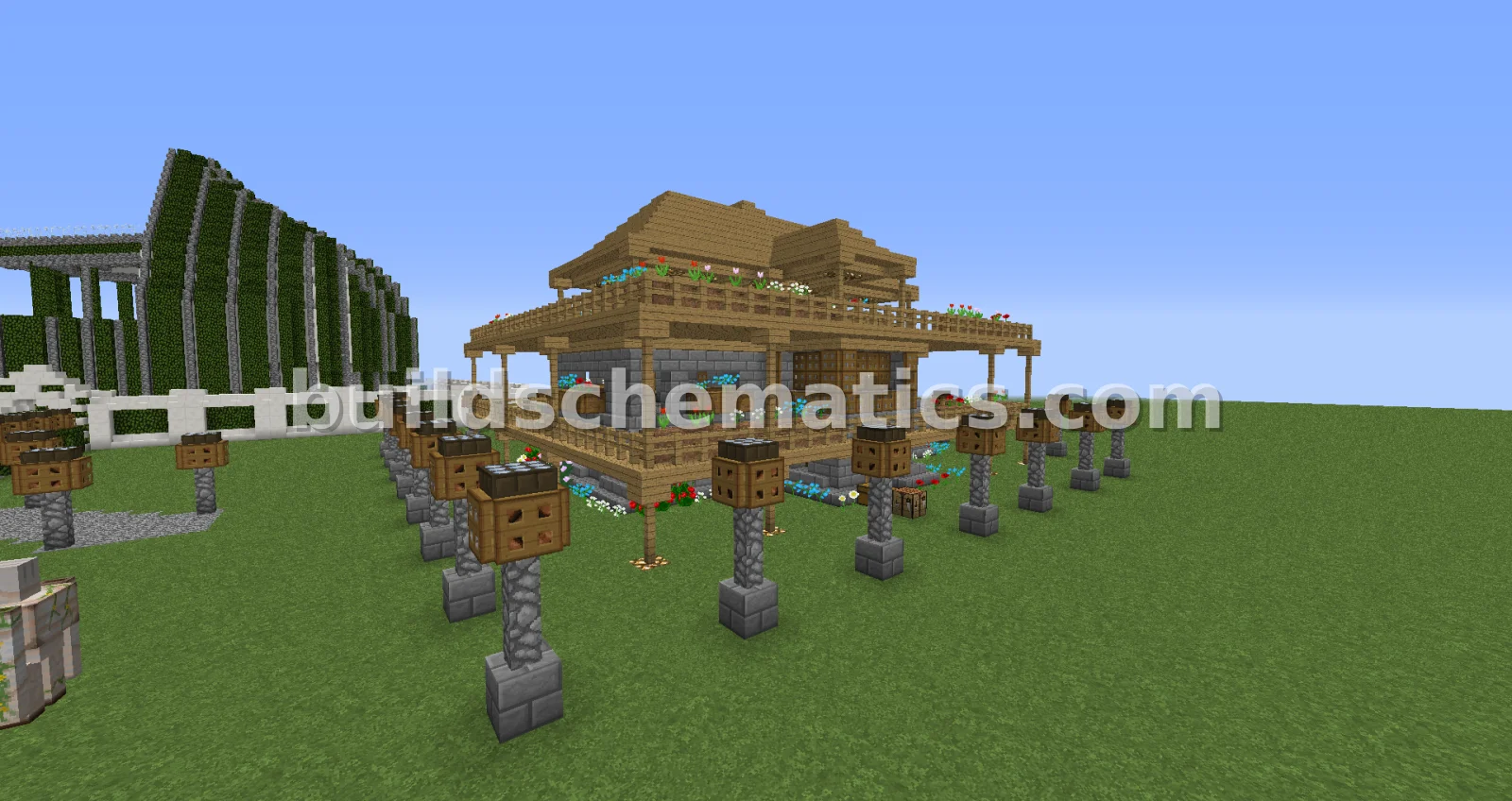 Terraced Wooden House