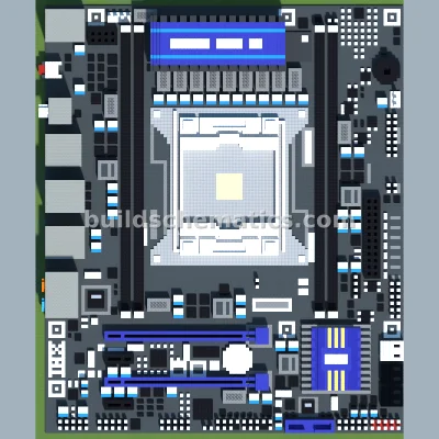 MSI Intel X79MA-GD45 Motherboard Pixel Art — view 2