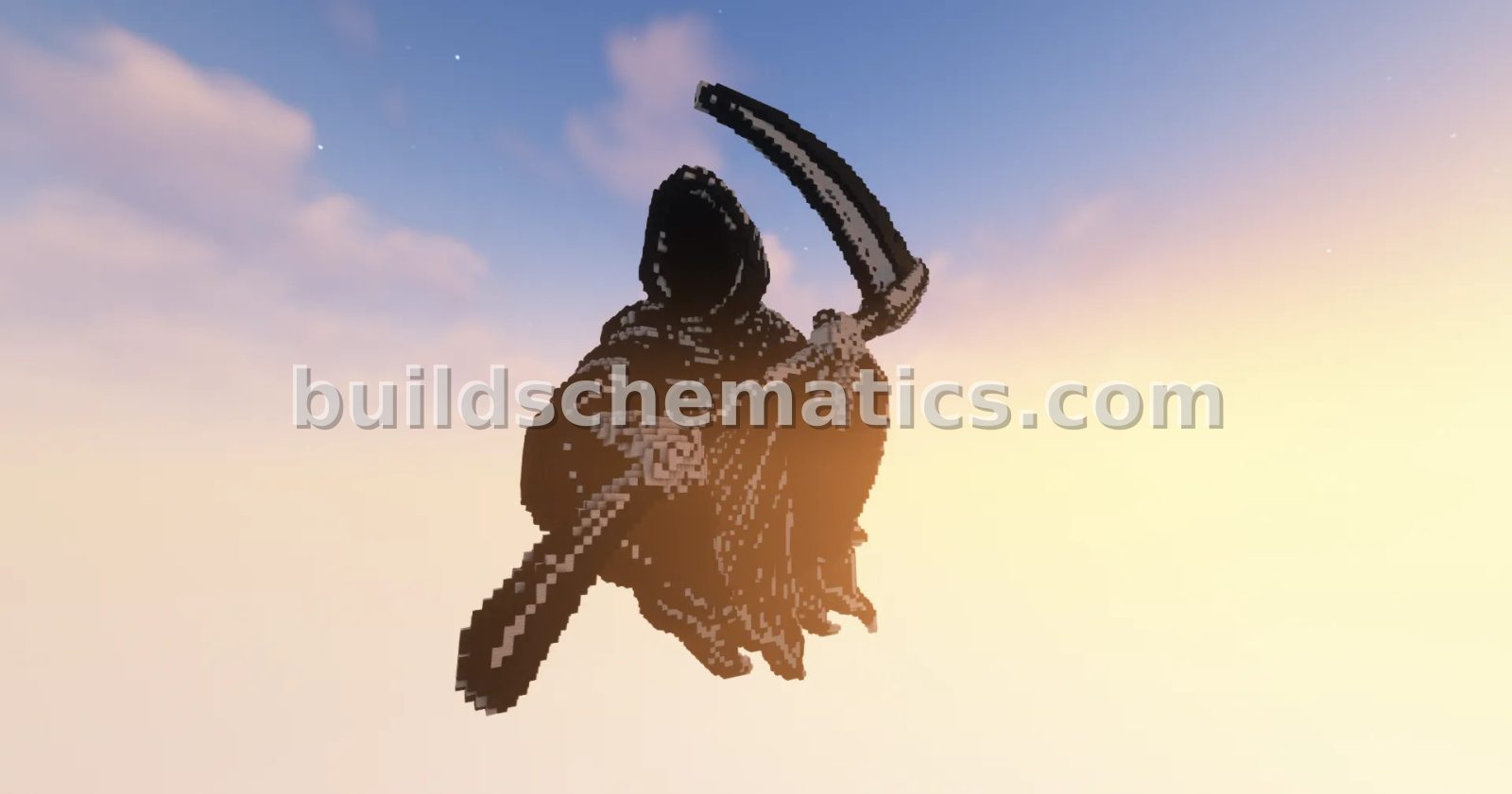 Reaper 3D Statue Minecraft Build — view 4