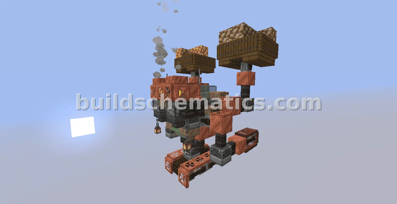Steampunk Mining Robot Vehicle — view 2