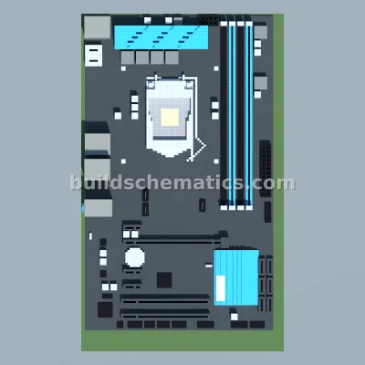 ASRock Z97 Anniversary Motherboard Pixel Art — view 3