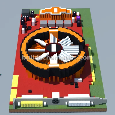 Radeon HD 3850 Graphics Card Pixel Art — view 3