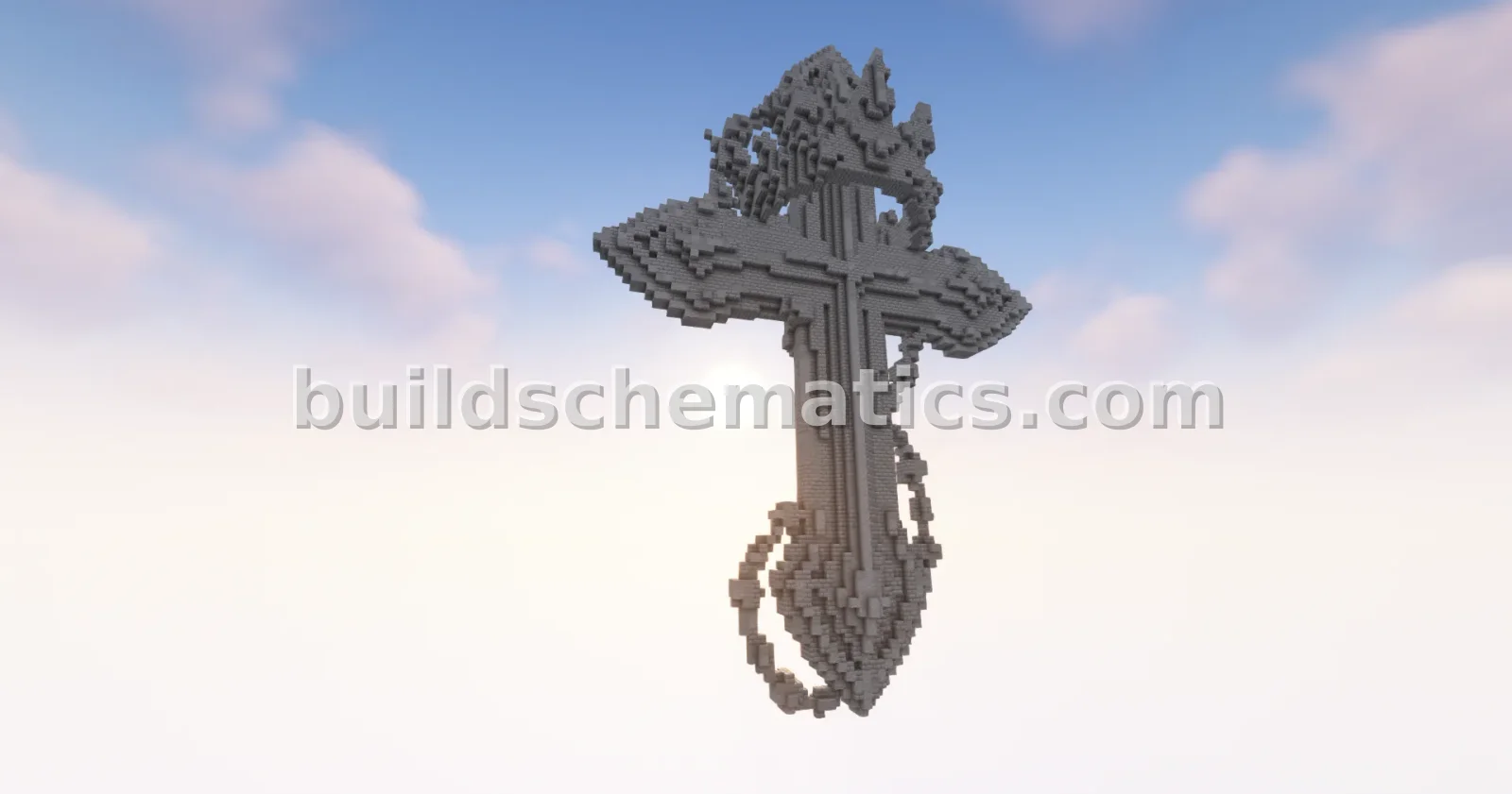 Cross 2 3D Statue — view 2
