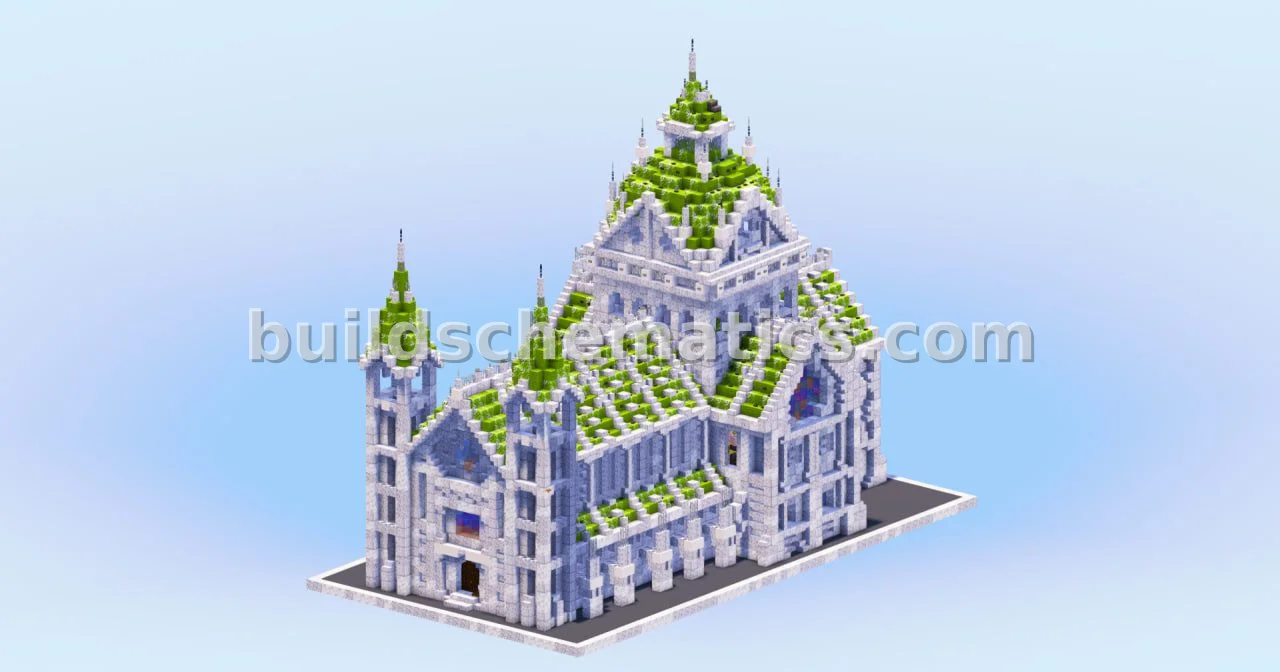 Compact Gothic Cathedral White Green