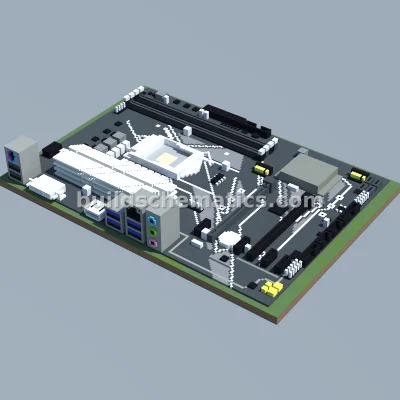 ASUS Z370-P Motherboard Pixel Art