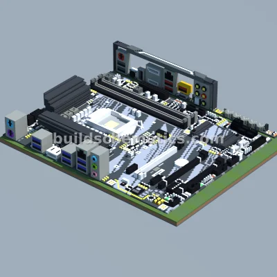 Gigabyte Z390 UD V2 Motherboard Pixel Art