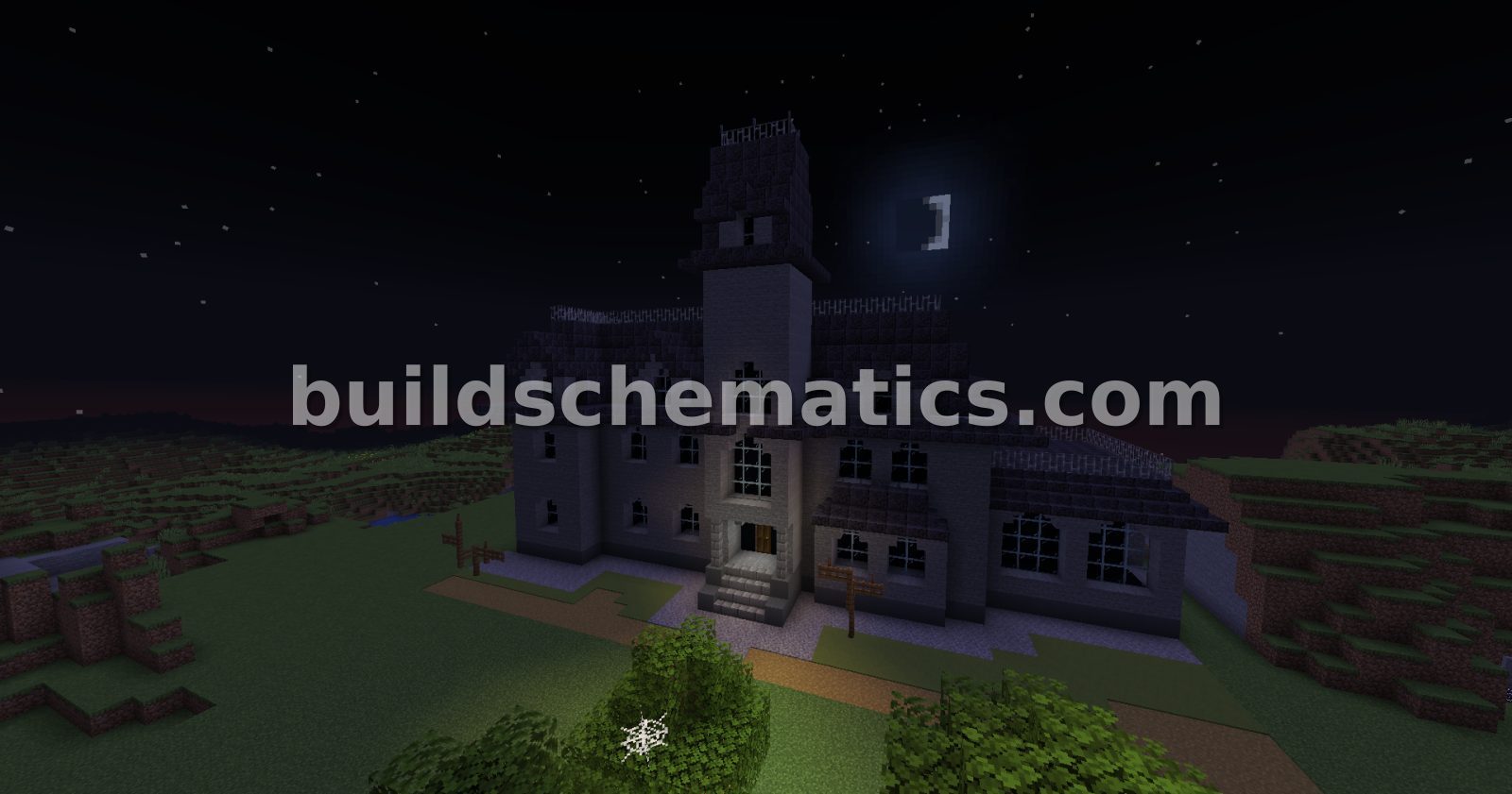 Spooky Addams Family Mansion House — view 2