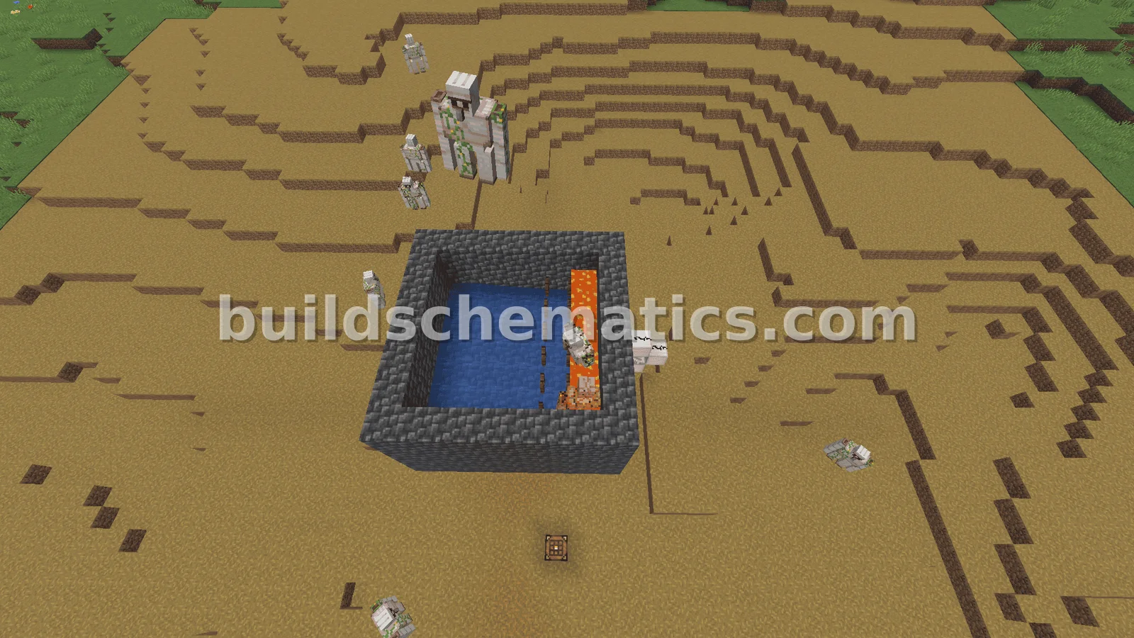 Efficient Block Crafter Iron Farm — view 3
