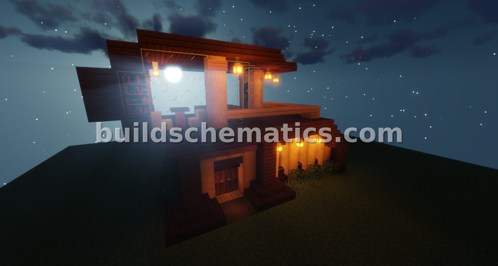 Modern 2-Story Wooden House — view 2