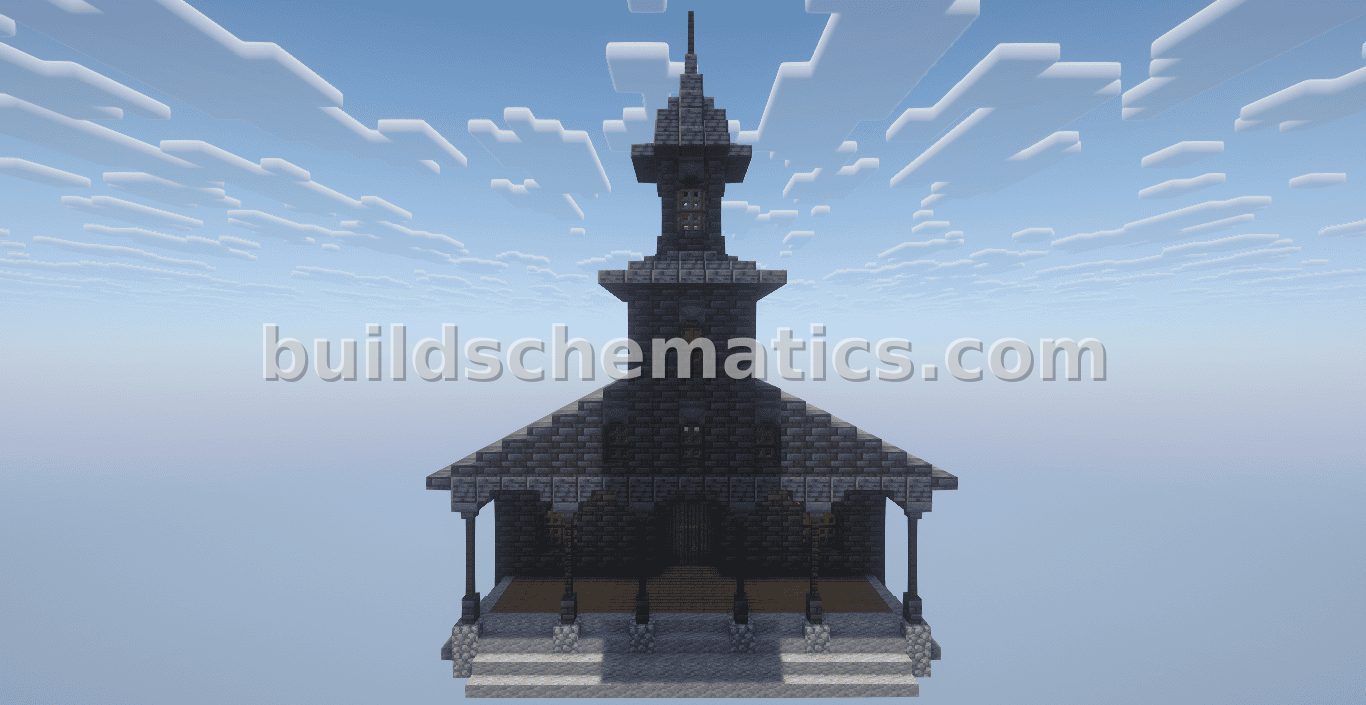 Santa Maria de Loreto Church Minecraft Build — view 2