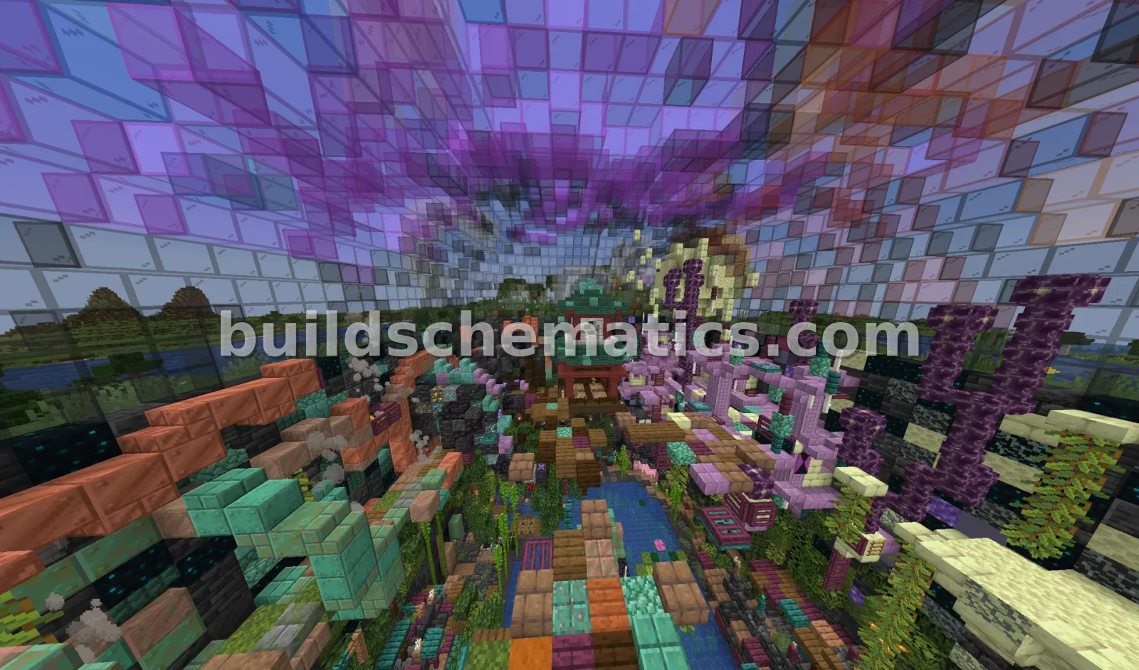 Vibrant Chroma Arch Minecraft Structure — view 5