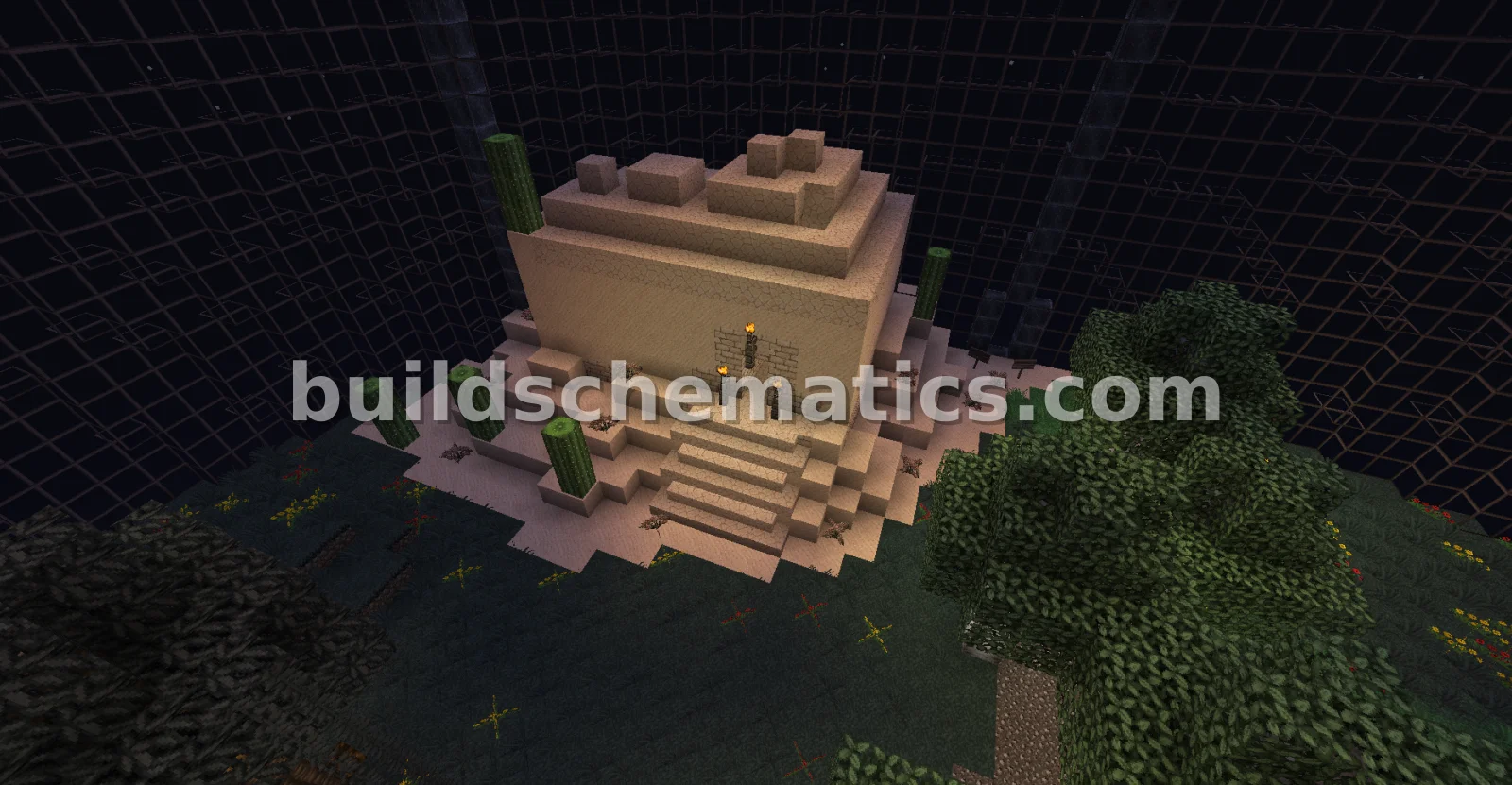 Biodome Hanging Basket House with Garden and Maze — view 3
