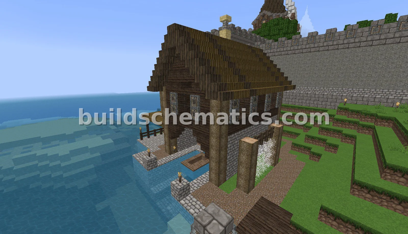 Coastal Fisherman's House with Boats