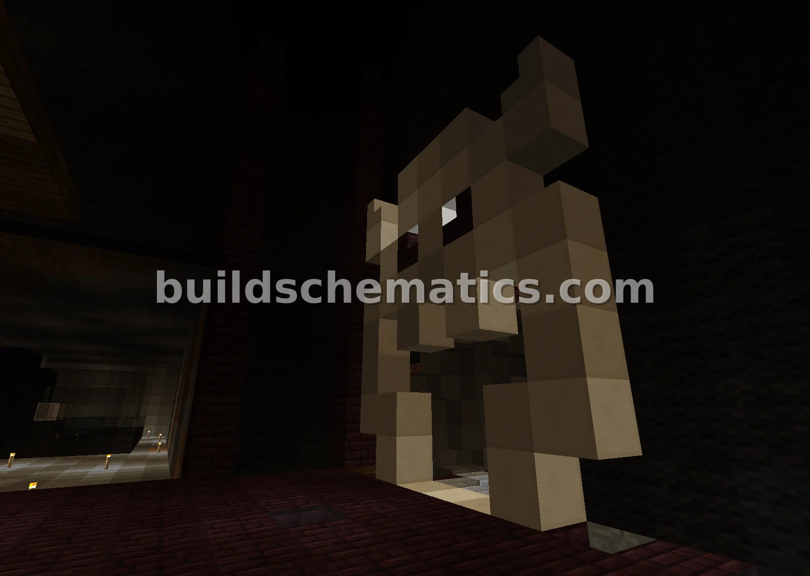 Bowser Skull Entrance Structure — view 2