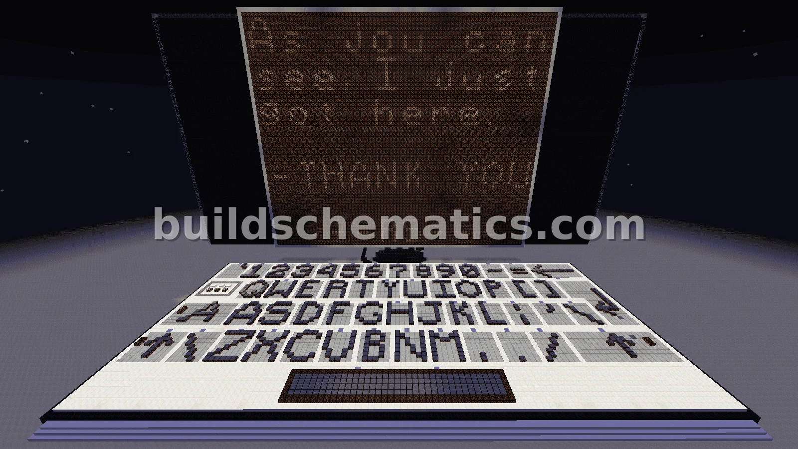 Working Minecraft Keyboard Computer