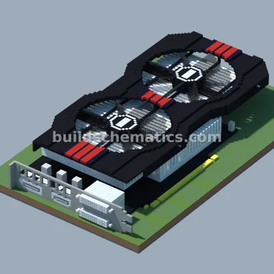 Pixel Art Graphics Card Replica