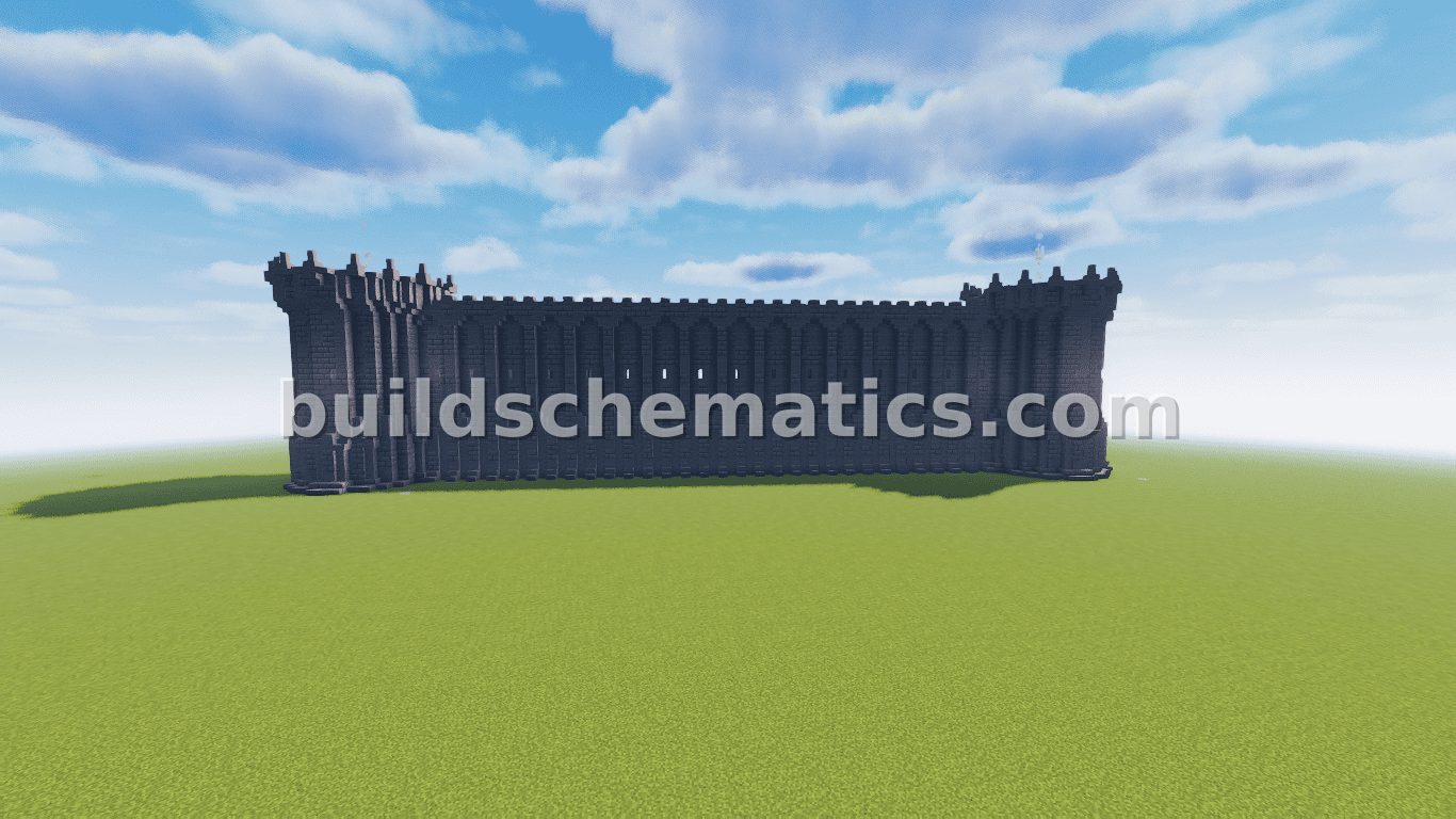 Imposing Medieval Wall Entrance — view 2