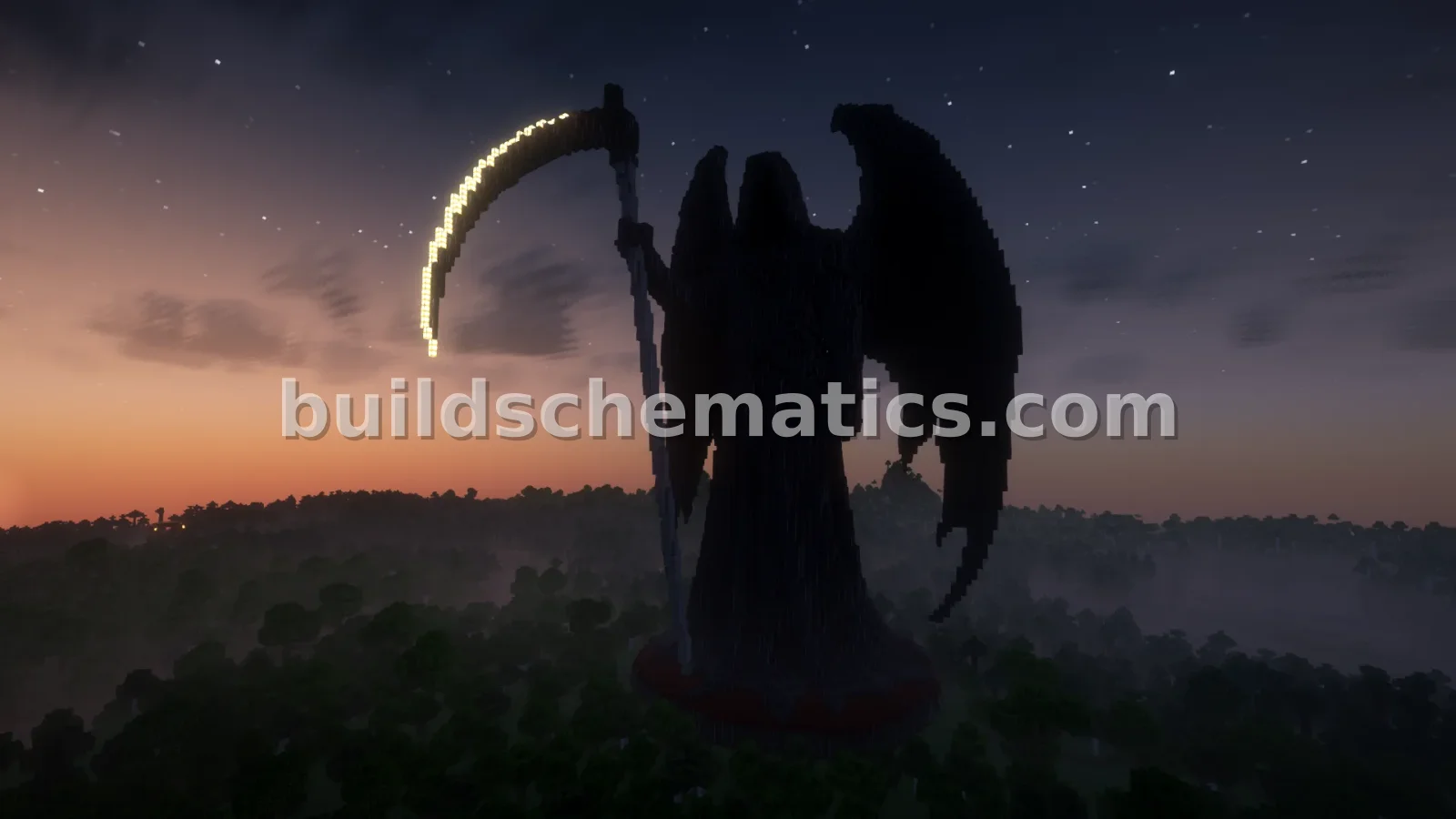 Death Reaper Statue Minecraft Build — view 3
