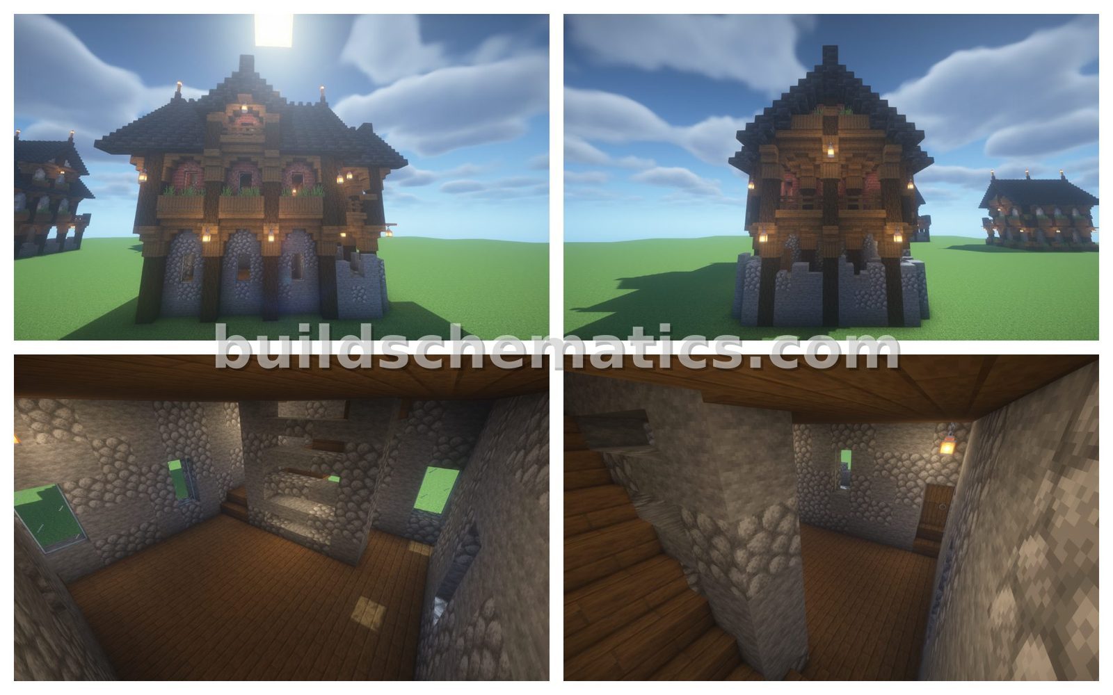 Rustic Granite Brick House — view 3