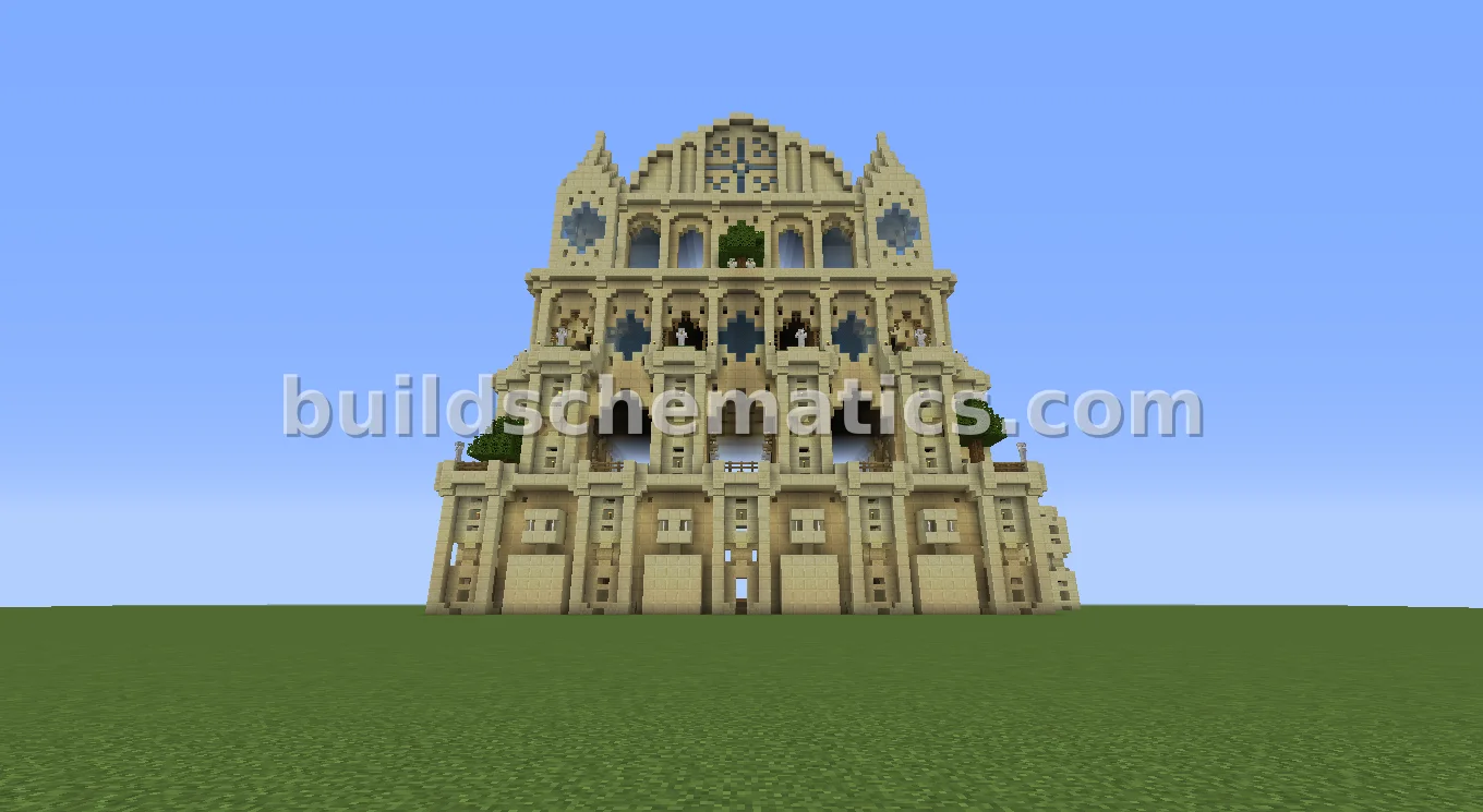 Gothic Egyptian Temple with Islamic Touches