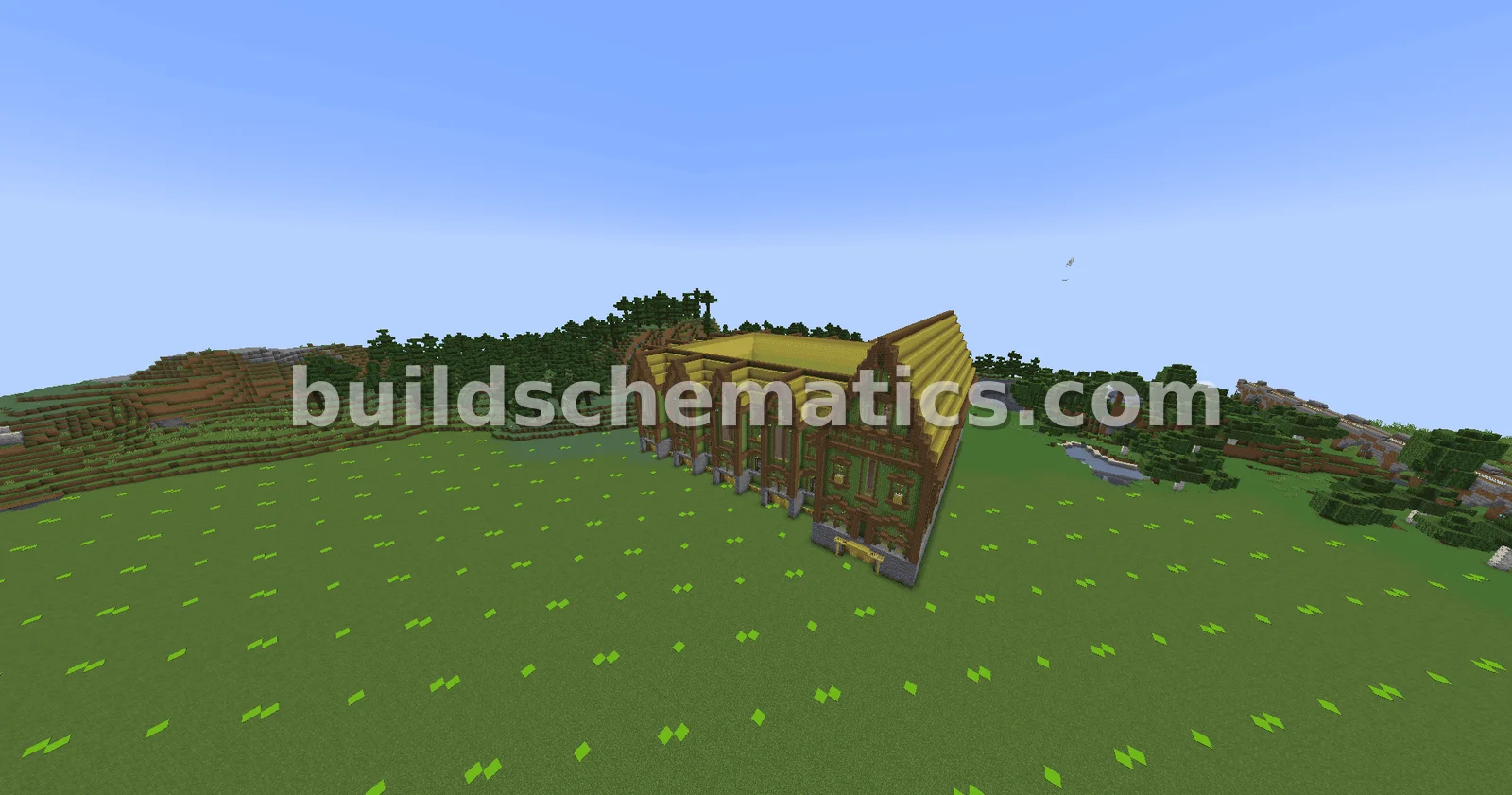 Medieval Fantasy Bamboo Farm Structure — view 2