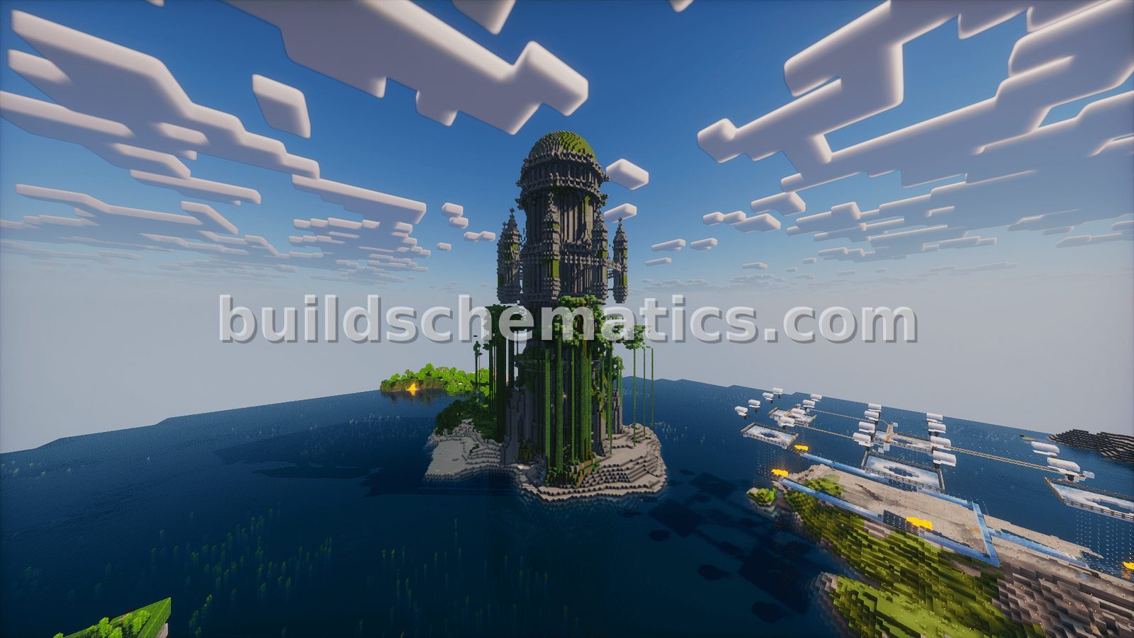 Mystical Dye Farm With Decorative Tower