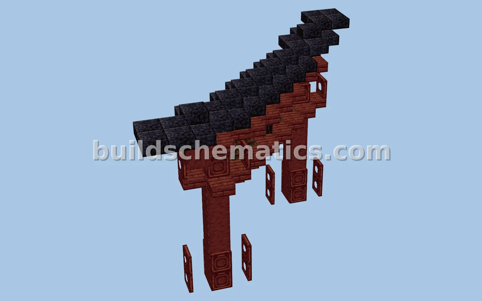 Simple Diagonal Torii Gate Structure