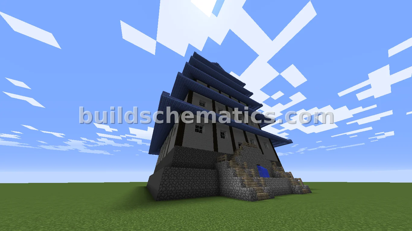 Asian Castle Tower — view 4