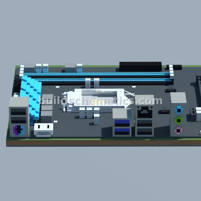 ASRock Z97 Anniversary Motherboard Pixel Art — view 2