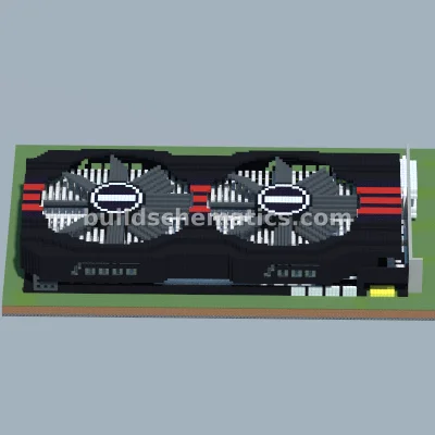 Dual Fan Graphics Card Pixel Art — view 4