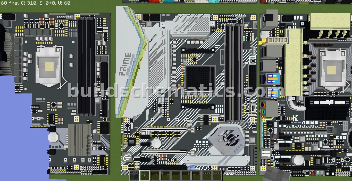 ASUS X570-PRO Motherboard Voxel Art — view 2