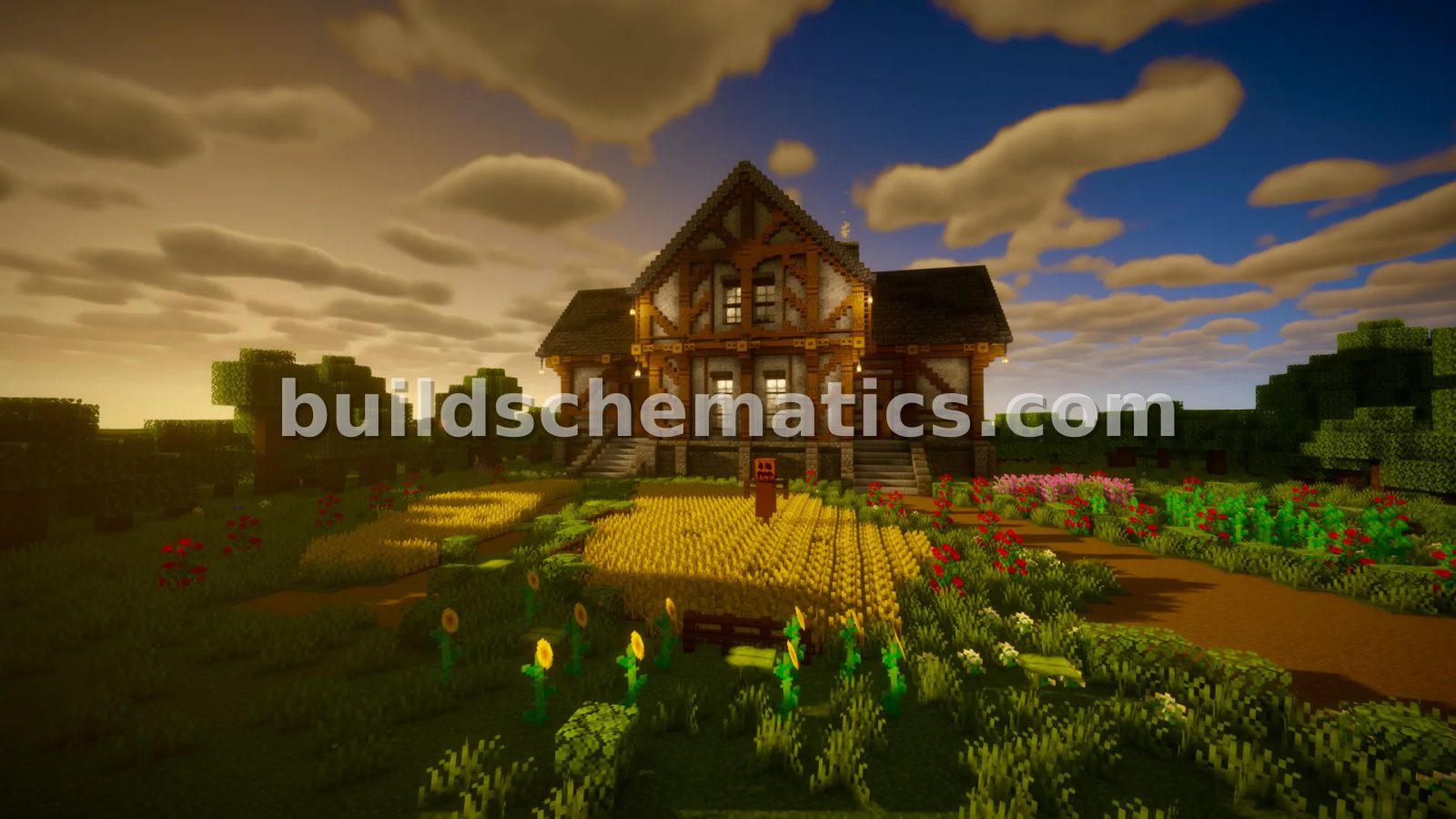 Rustic Farmhouse Minecraft Build — view 3