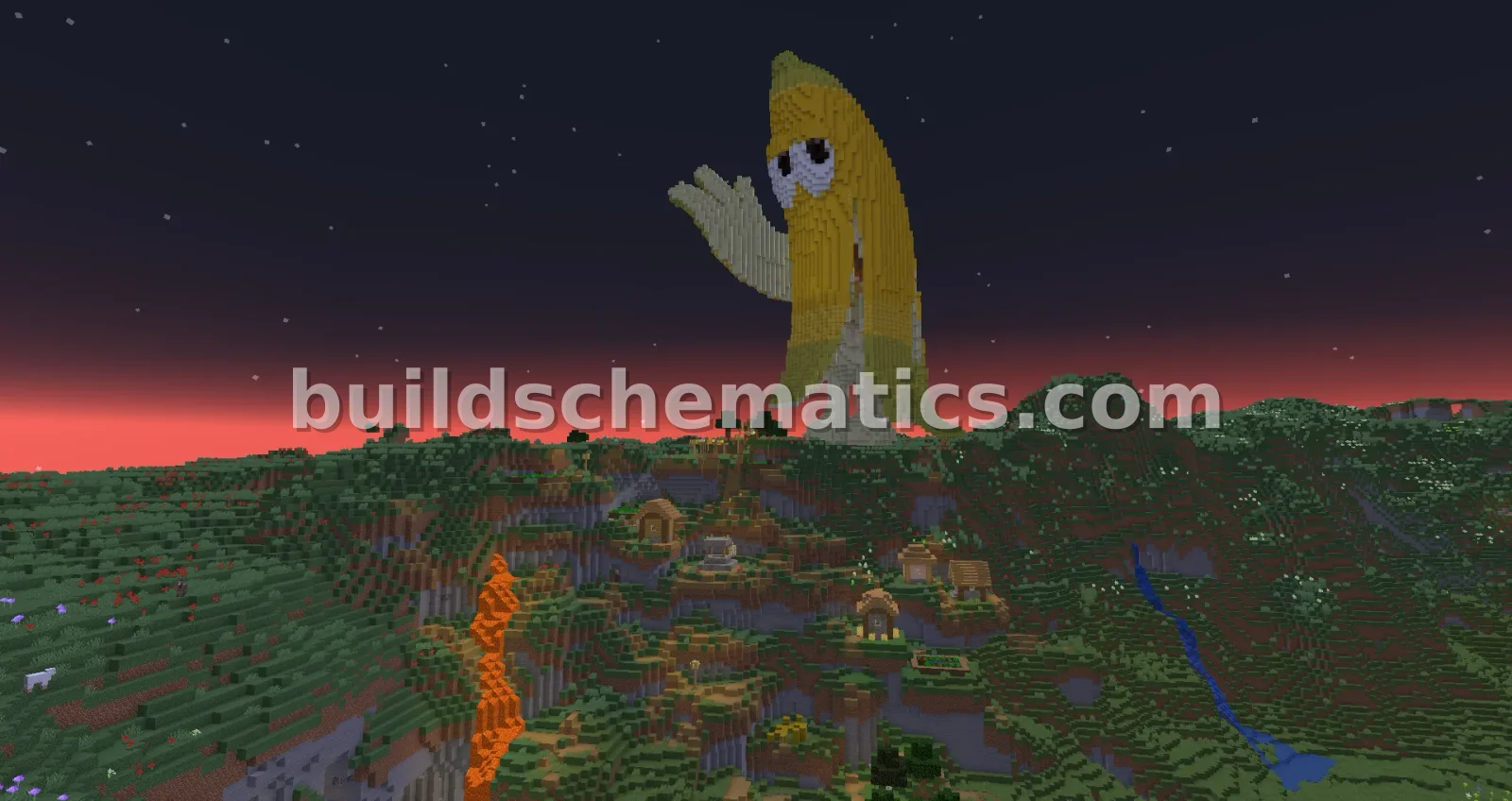 Xananab Statue Minecraft Build — view 2