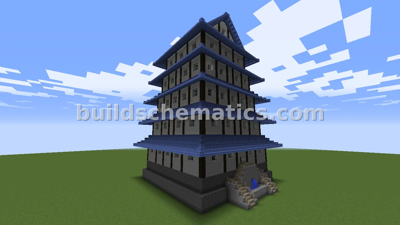 Asian Castle Tower — view 2