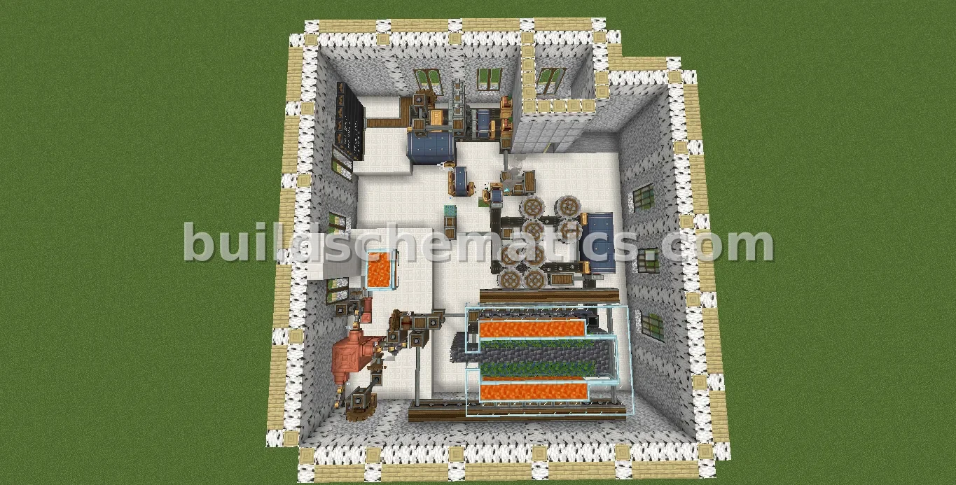 Quartz and Gold Factory - 2519 Blocks — view 4