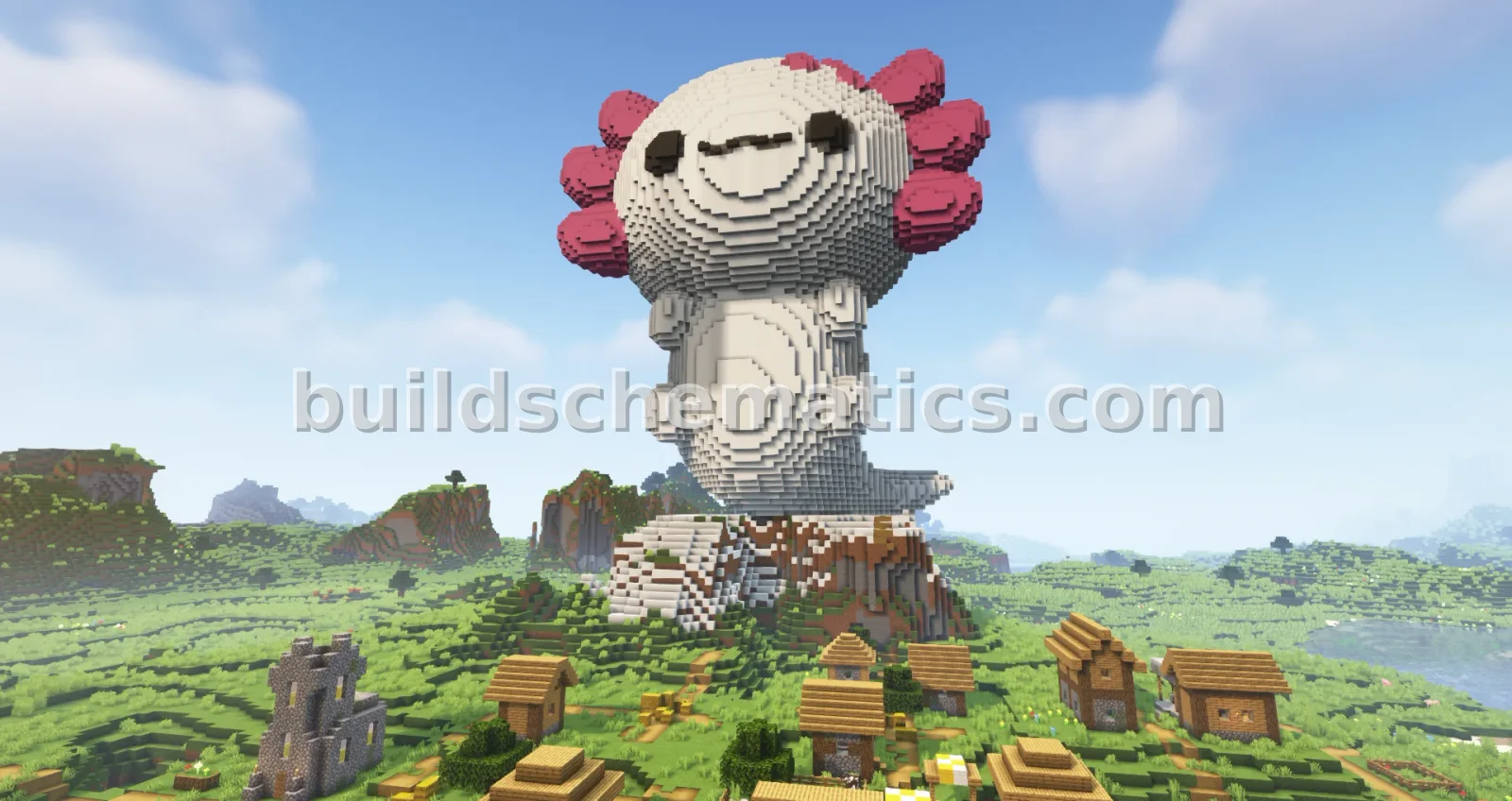 Minecraft Axolotl Statue Build — view 5