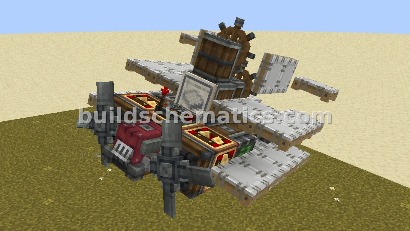 Miniature Biplane Aircraft