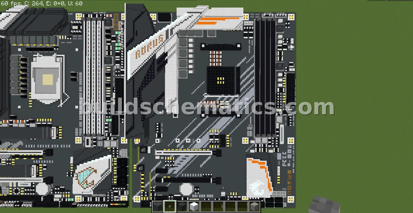 Gigabyte Aorus Motherboard Pixel Art — view 2